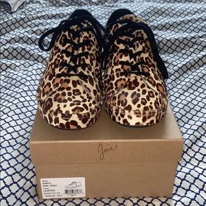 Joie Leopard Calf Hair Sneakers